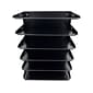 Huron Vertical 8-Compartment Steel File Organizer, Black (HASZ0158)