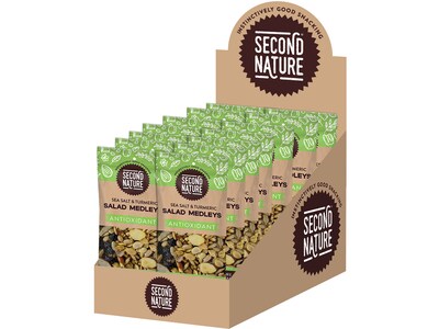 Second Nature Antioxidant Salad Medleys, Sea Salt & Turmeric, 1 Oz., 14/Pack (1253)