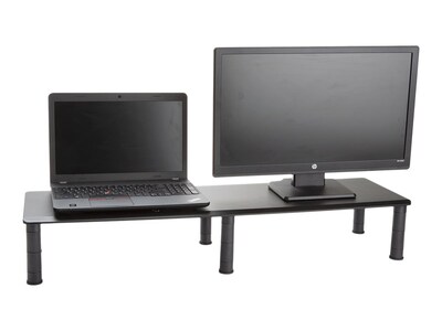 Mind Reader Anchor Collection Adjustable Large Monitor Stand, Up to 45 Monitors, Black (DUBMO-BLK)