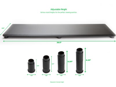 Mind Reader Adjustable Monitor Stand, Black (DUBMODR-BLK)