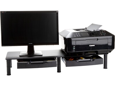 Mind Reader Adjustable Monitor Stand, Black (DUBMODR-BLK)