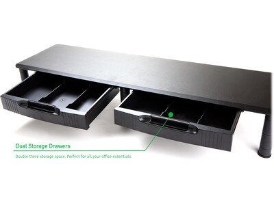 Mind Reader Adjustable Monitor Stand, Black (DUBMODR-BLK)