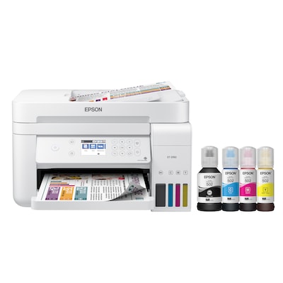 Epson EcoTank® ET-3760 Wireless All-in-One Cartridge-Free, Wireless SuperTank Printer with Auto Doc Feeder