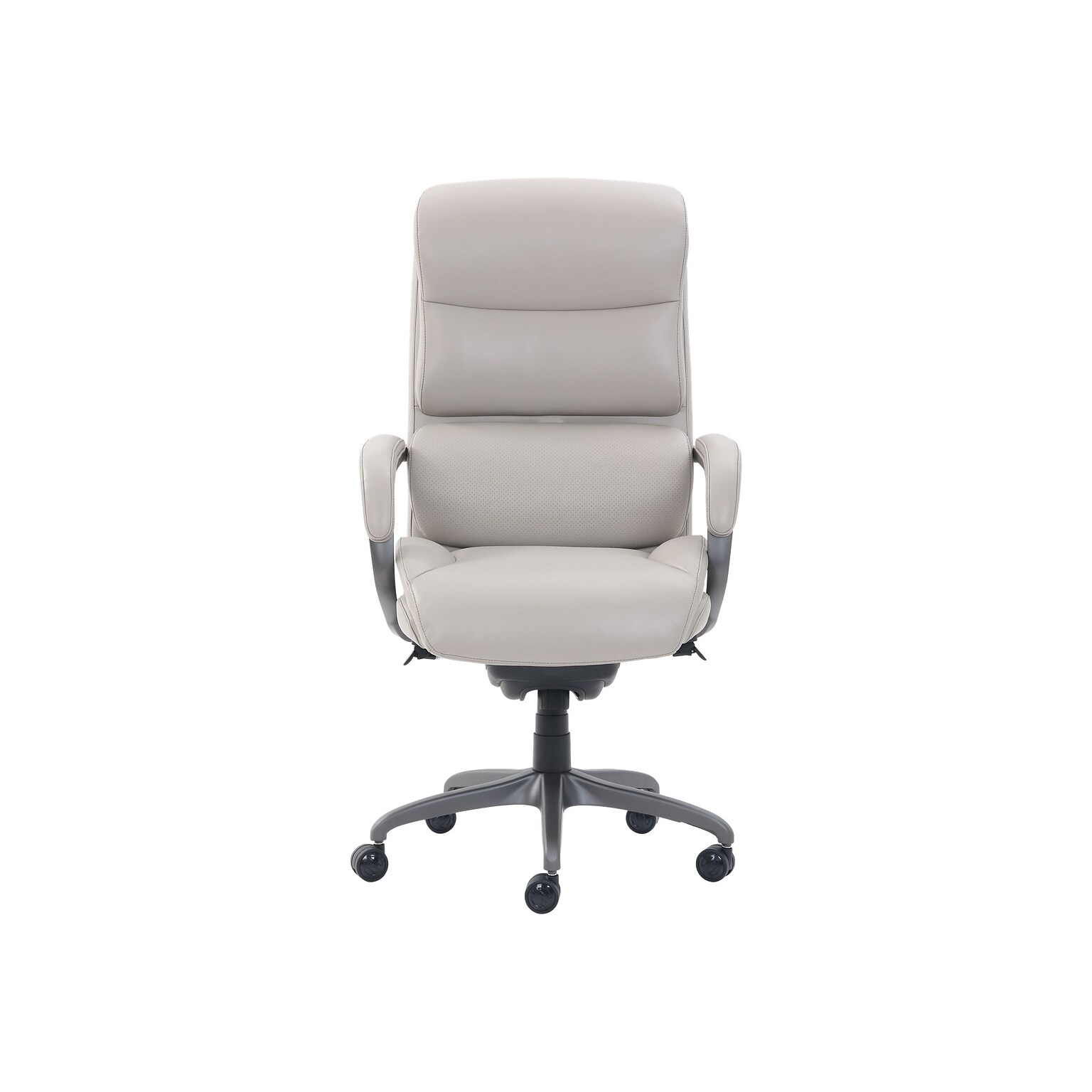 La-Z-Boy Aberdeen Bonded Leather Executive Chair, Beige (LF51122)