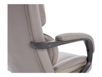 La-Z-Boy Aberdeen Bonded Leather Executive Chair, Beige (LF51122)