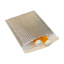 6 x 11 Cool Foil Insulated Self-Sealing Bubble Mailer, Silver, 100/Box (MB6X11SS)