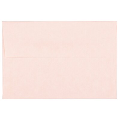 JAM Paper 4Bar A1 Parchment Invitation Envelopes, 3.625 x 5.125, Pink Recycled, 50/Pack (123456I)