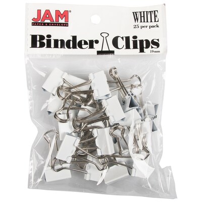 JAM Paper Office Starter Kit, White, Stapler, Tape Dispenser, Paper Clips & Binder Clips, 4/Pack (338756wh)