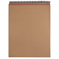 JAM Paper Stay-Flat Photo Mailer Stiff Envelopes with Self-Adhesive Closure, 17 x 21, Brown Kraft, Sold Individually (8866647)