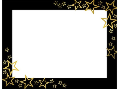 Great Papers Star Search Certificates, 8.5 x 11, White/Black/Gold, 15/Pack (2020001)