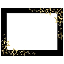 Great Papers Star Search Certificates, 8.5 x 11, White/Black/Gold, 15/Pack (2020001)