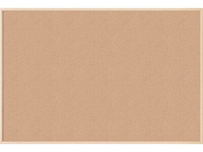 U Brands Cork Bulletin Board, Wood Style Frame, 6 x 4 (2872U00-01)