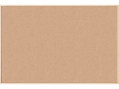 U Brands Cork Bulletin Board, Wood Style Frame, 6 x 4 (2872U00-01)