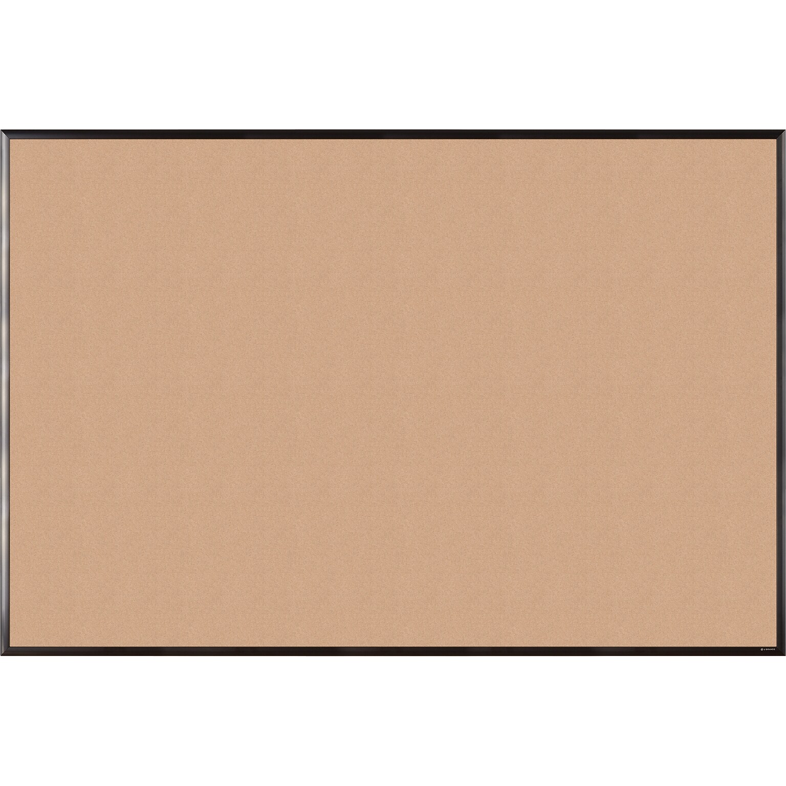 U Brands Cork Bulletin Board, Black Frame, 6 x 4 (2882U00-01)