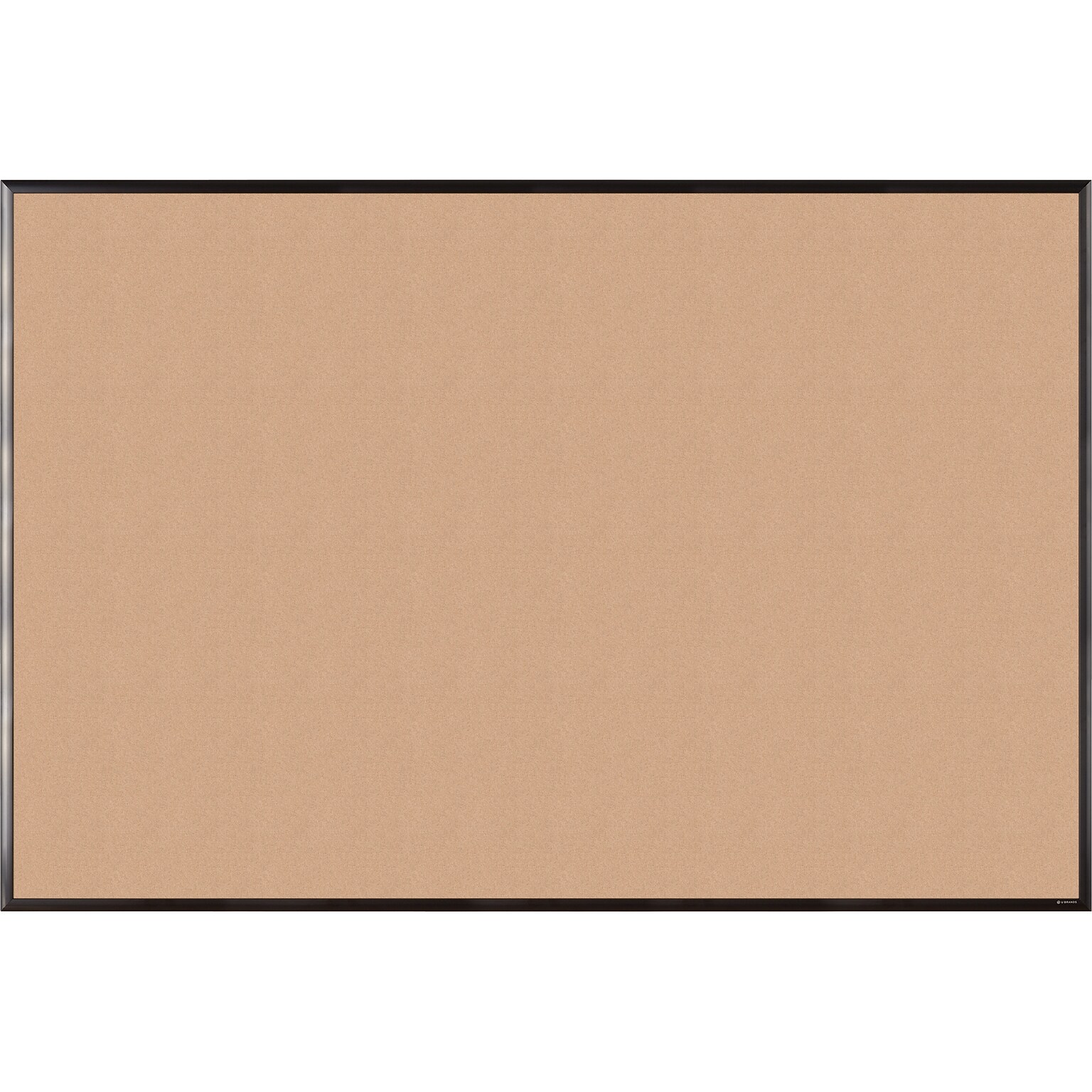 U Brands Cork Bulletin Board, Black Frame, 6 x 4 (2882U00-01)