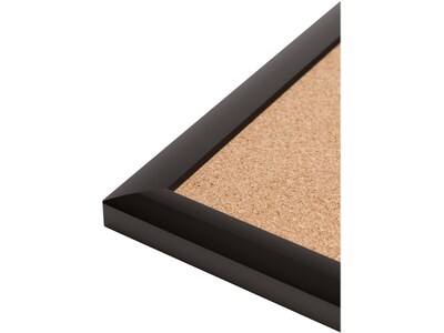 U Brands Cork Bulletin Board, Black Frame, 3 x 2 (2880U00-01)