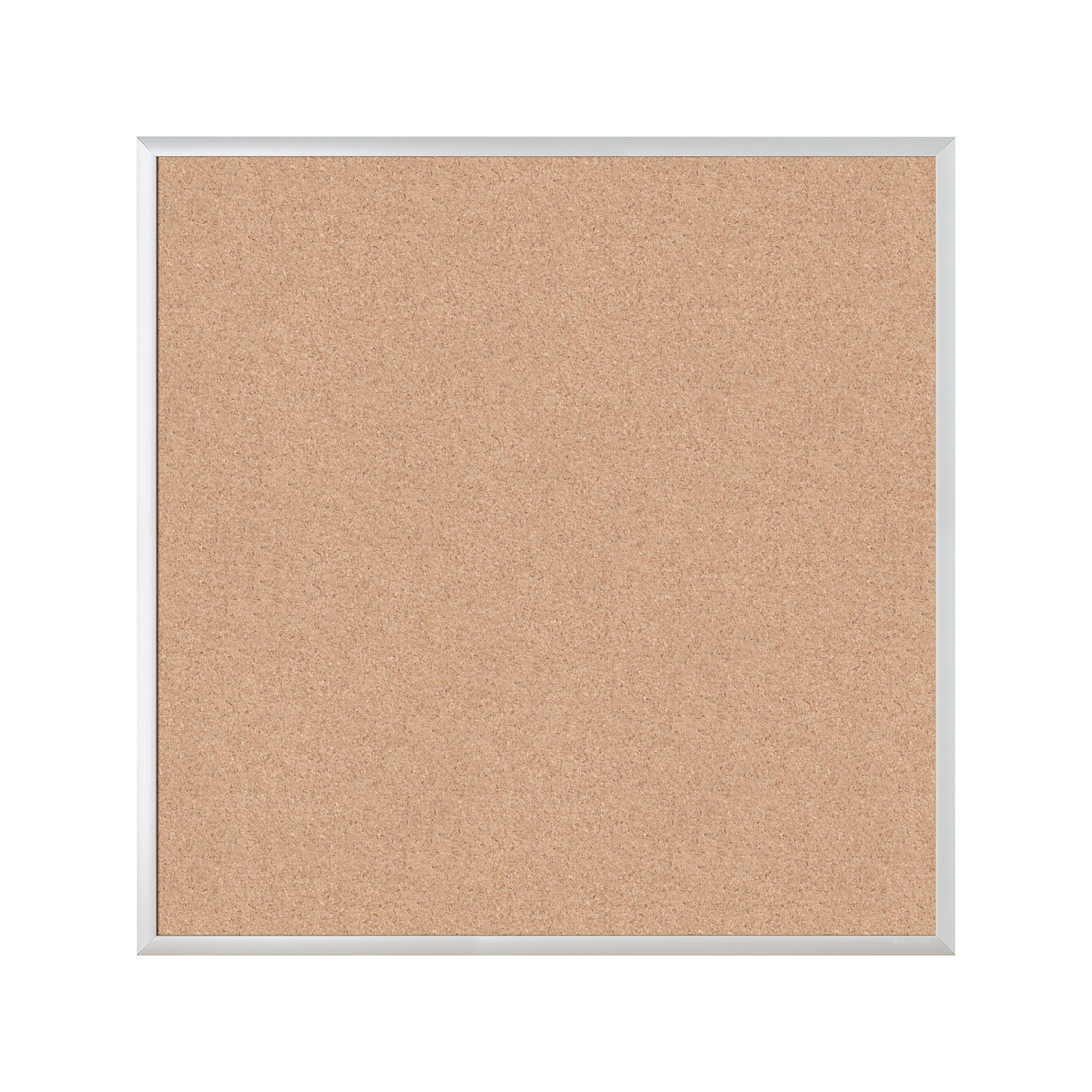 U Brands Cork Bulletin Board, Silver Frame, 3 x 3 (2877U00-01)