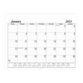 2021 House of Doolittle 17 x 22 Desk Pad Calendar Refill, Economy, Black/White (126-21)