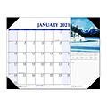 2021 House of Doolittle 17 x 22 Desk Pad Calendar, Earthscapes Scenic, Multicolor (147-21)
