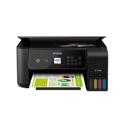 Epson EcoTank ET-2720 Wireless Color Inkjet All-In-One Supertank Printer, Black