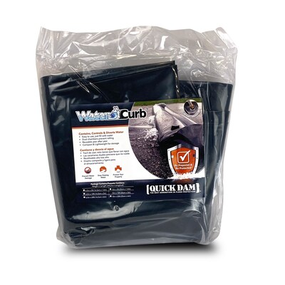 Quick Dam Universal Water Curb, Flood Control, 10 x 10, 1/Pack (QDWC1010)