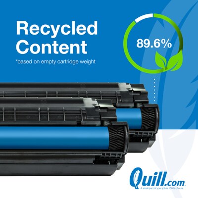 Quill Brand® Remanufactured Black High Yield Toner Cartridge Replacement for HP 504X (CE250X) (Lifetime Warranty)