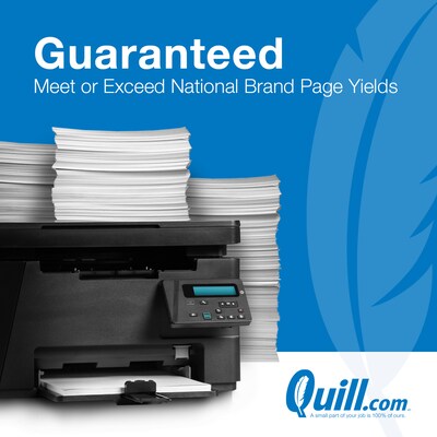 Quill Brand® Remanufactured Black Standard Yield MICR Toner Cartridge Replacement for HP 87A (CF287A) (Lifetime Warranty)