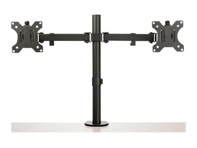 Desk Mount Dual Monitor Arm - Ergonomic VESA Compatible Mount for up to 32 inch Display - Desk Clamp / Grommet - Articulating
