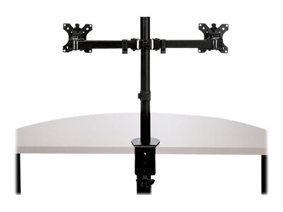 Desk Mount Dual Monitor Arm - Ergonomic VESA Compatible Mount for up to 32 inch Display - Desk Clamp / Grommet - Articulating