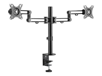 Desk Mount Dual Monitor Arm - Ergonomic VESA Compatible Mount for up to 32 inch Displays - Desk / C-Clamp - Articulating