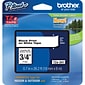 Brother P-touch TZe-241 Laminated Label Maker Tape, 3/4 x 26-2/10, Black On White (TZe-241)