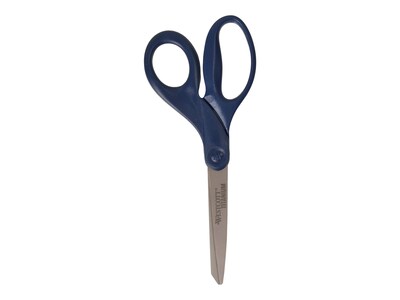 Westcott 8 Titanium Multi-Purpose/Heavy Duty Scissor, Blunt Tip, Navy (17509)