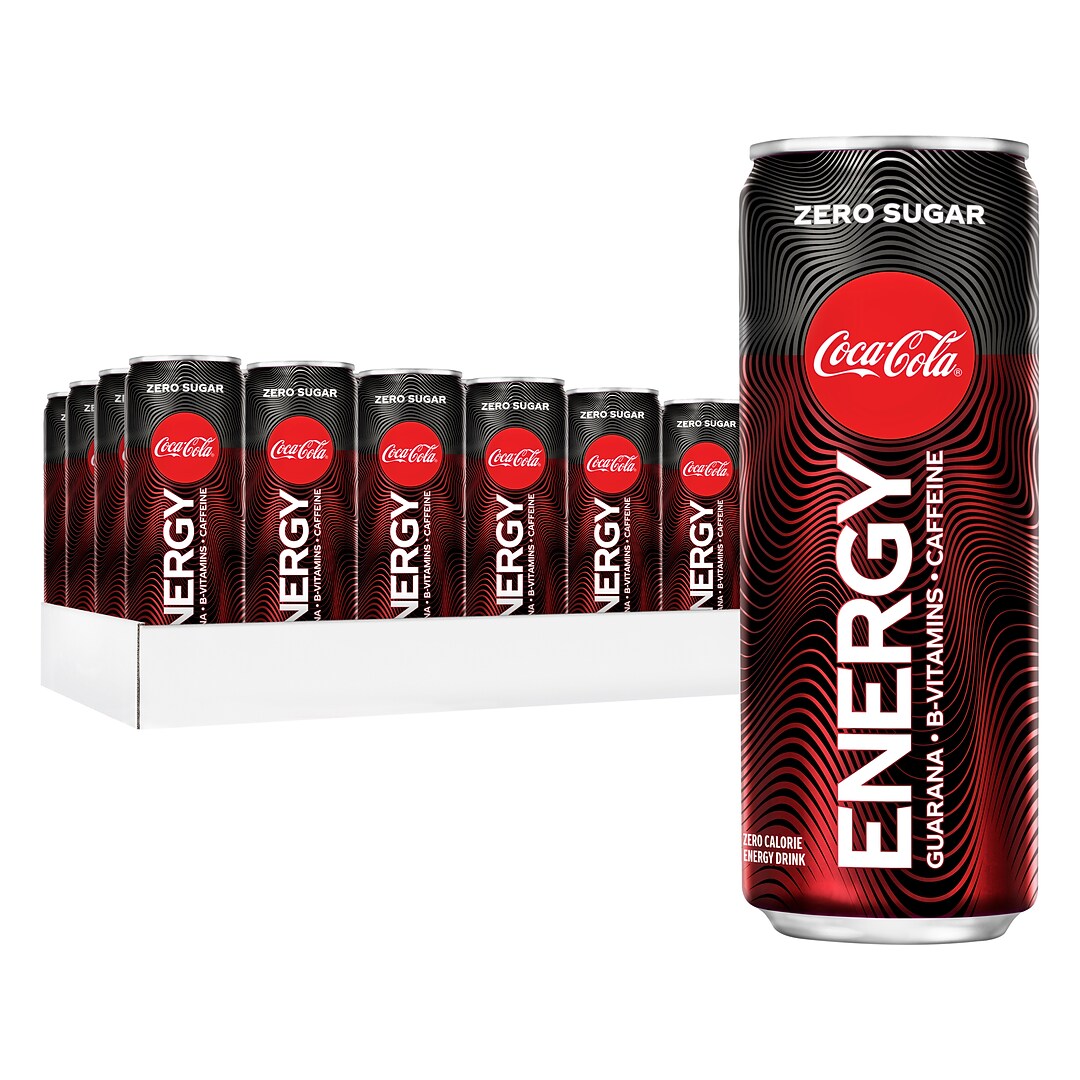 Coca Cola Zero Sugar Energy Drink 12 Fl Oz Can 24 Pack 157041 Quill Com
