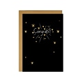 Great Papers! Congrats Gold Foil Personal Notecard, Black/Gold/Silver, 3/Pack (2020009)