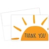 Great Papers! Rise N Shine Smooth Personal Thank You Notecard, White/Orange/Black, 25/Pack (2020028
