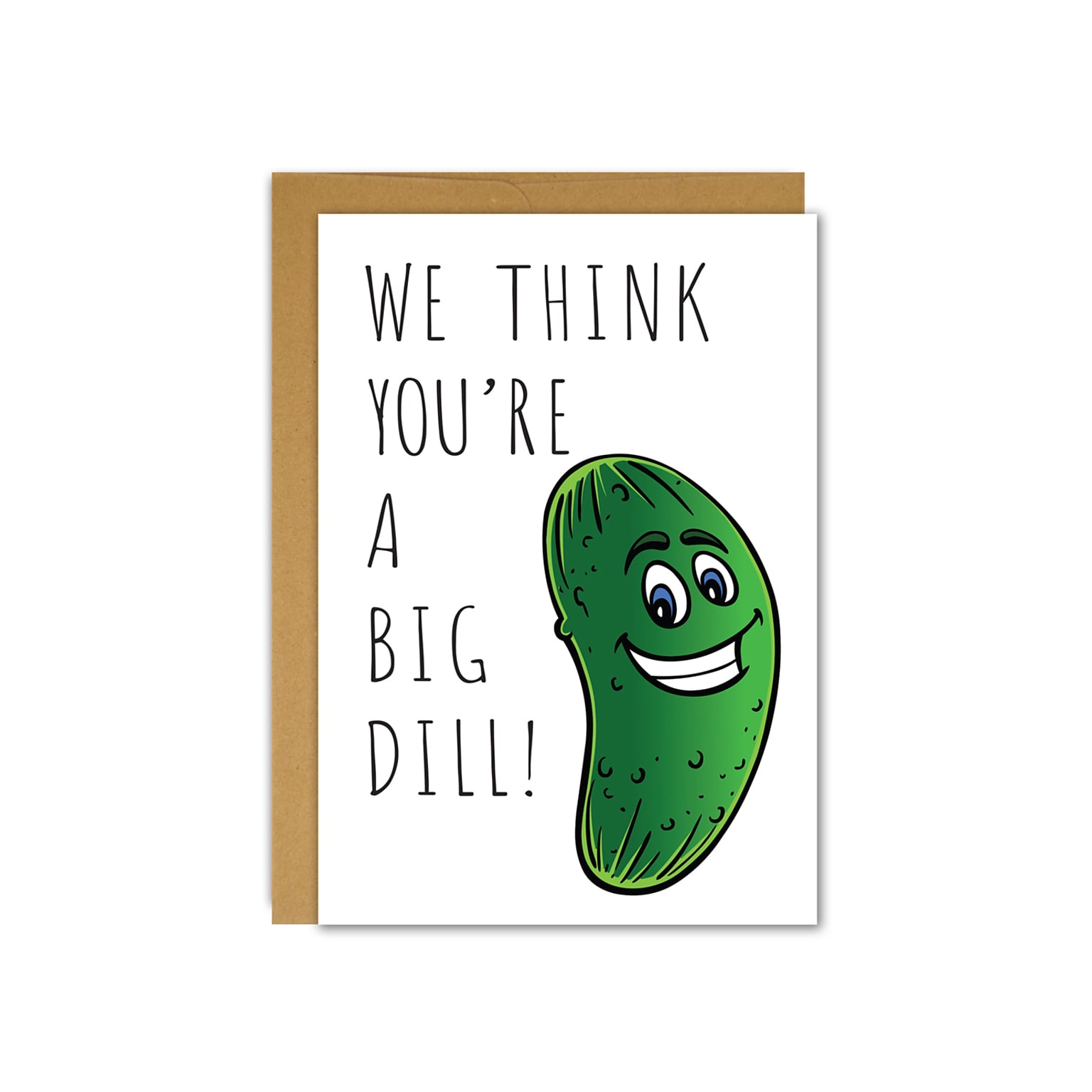 Great Papers! Big Dill Uncoated Personal Notecard, White/Green/Black, 3/Pack (2020011)