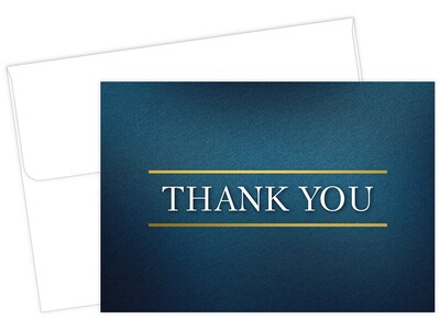 Great Papers! Medieval Smooth Personal Thank You Notecard, Multicolor, 50/Pack (2020035)