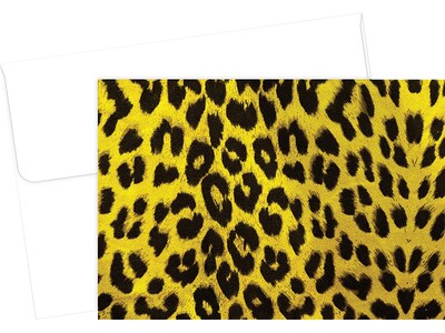 Great Papers! Wild Cat Uncoated Personal Thank You Notecard, Black/Yellow, 50/Pack (2020029)