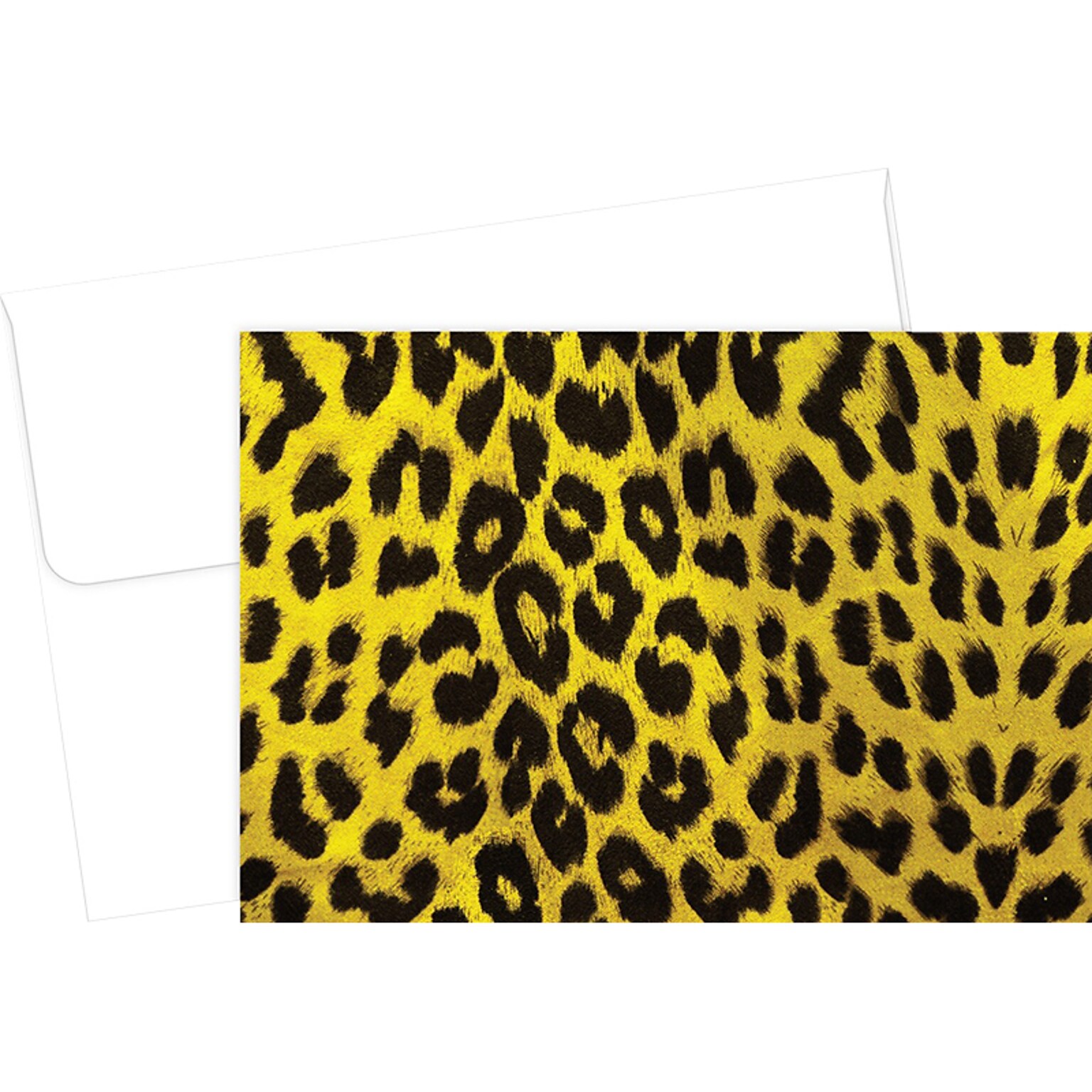 Great Papers! Wild Cat Uncoated Personal Thank You Notecard, Black/Yellow, 50/Pack (2020029)