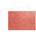Great Papers! Salmon Glitter Luster Personal Notecard, Red/Gold, 15/Pack (2020024)