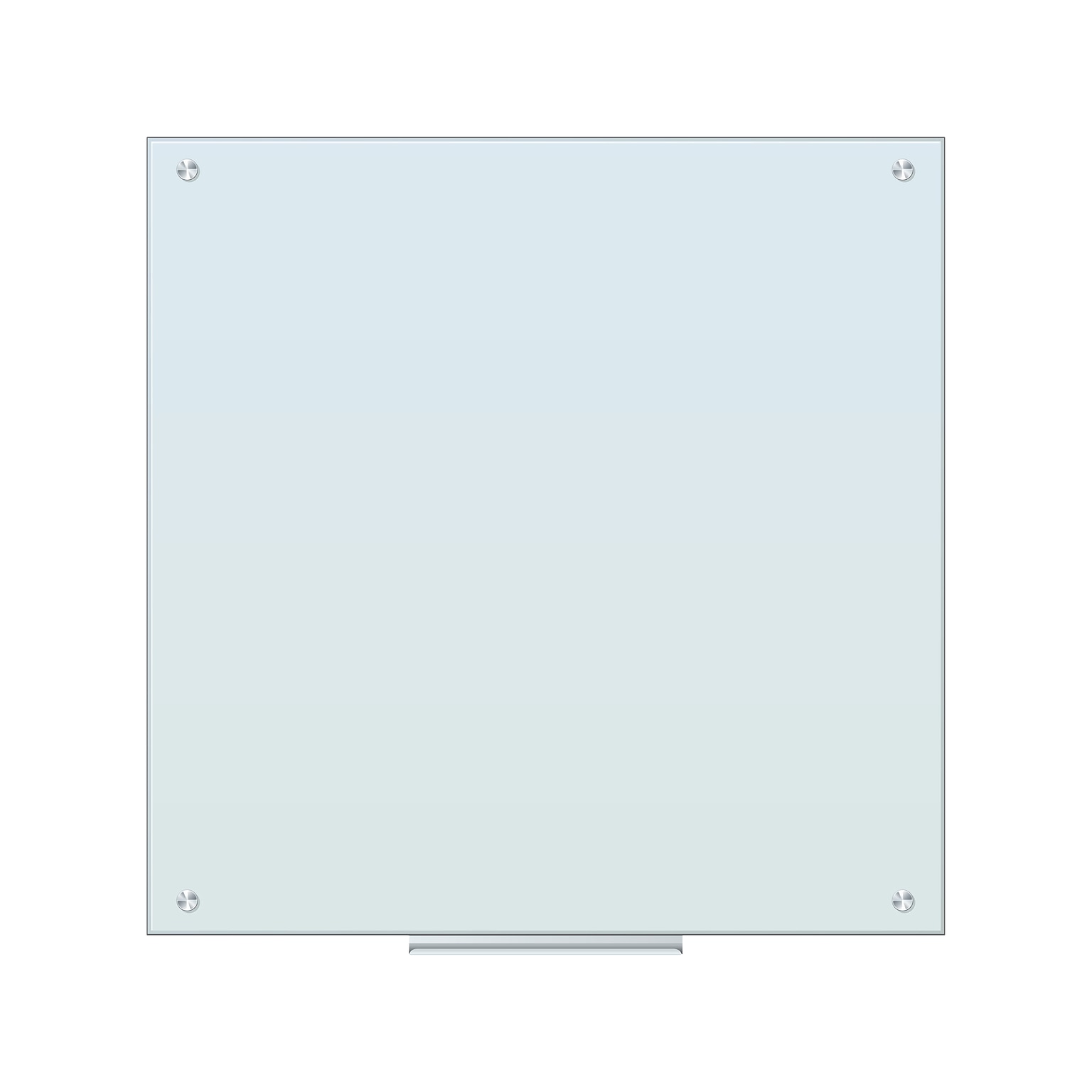 U Brands Glass Dry-Erase Whiteboard, 3 x 3 (2795U00-01)