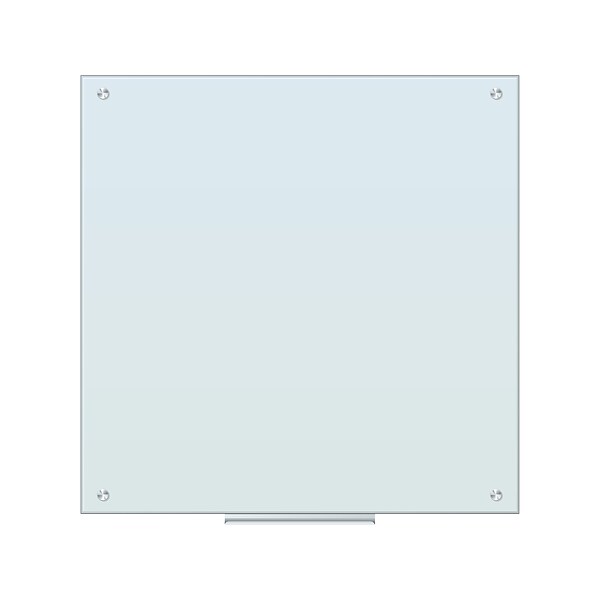 U Brands Glass Dry-Erase Whiteboard, 3 x 3 (2795U00-01)