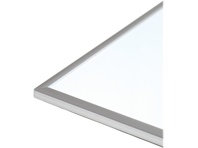 U Brands Melamine Dry-Erase Whiteboard, Aluminum Frame, 3' x 3' (2889U00-01)