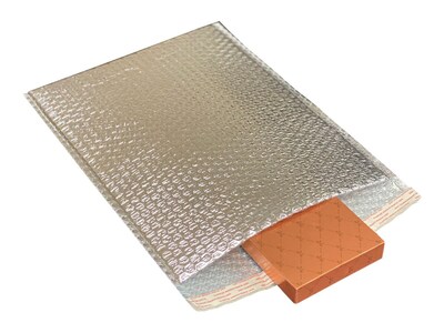 12 x 17 Cool Foil Insulated Self-Sealing Bubble Mailers, 50/Box (MB12X17SS)