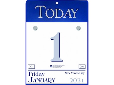 2021 House of Doolittle 9 x 6.5 Wall Calendar, Today, White/Blue (310-21)