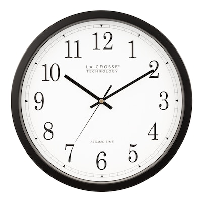 La Crosse Technology Wall Clock, Plastic, 14Dia. (WT-3143A)