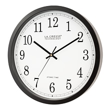 La Crosse Technology Wall Clock, Plastic, 14Dia. (WT-3143A)