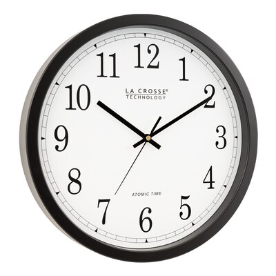 La Crosse Technology Wall Clock, Plastic, 14"Dia. (WT-3143A)
