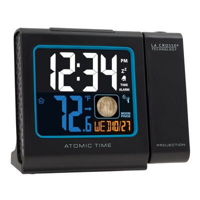 La Crosse Technology 5 Inch Color LCD Projection Alarm clock with Moon phase (616-146A)