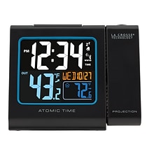 La Crosse Technology Color Projection Alarm clock with Outdoor Temperature and Charging USB port (61